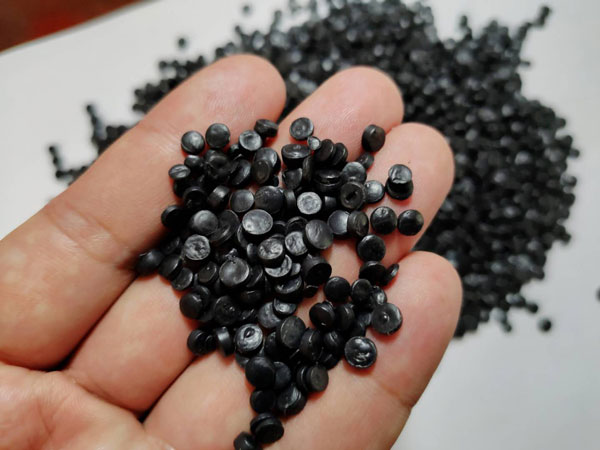 温州黑色HDPE再生管道颗粒料
